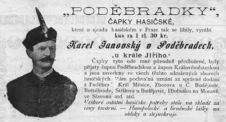 Podbradky - apky hasisk. Karel Janovsk v Podbradech.